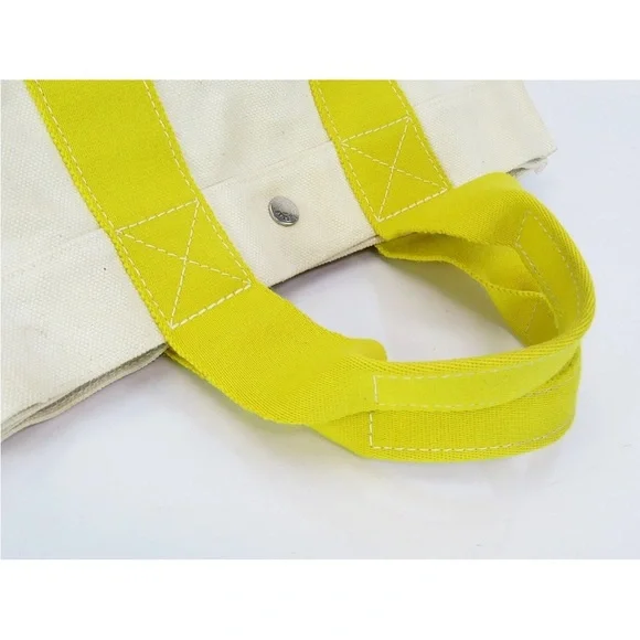 Hermes Yellow and Cream Tote Bag - Picture 5 of 15